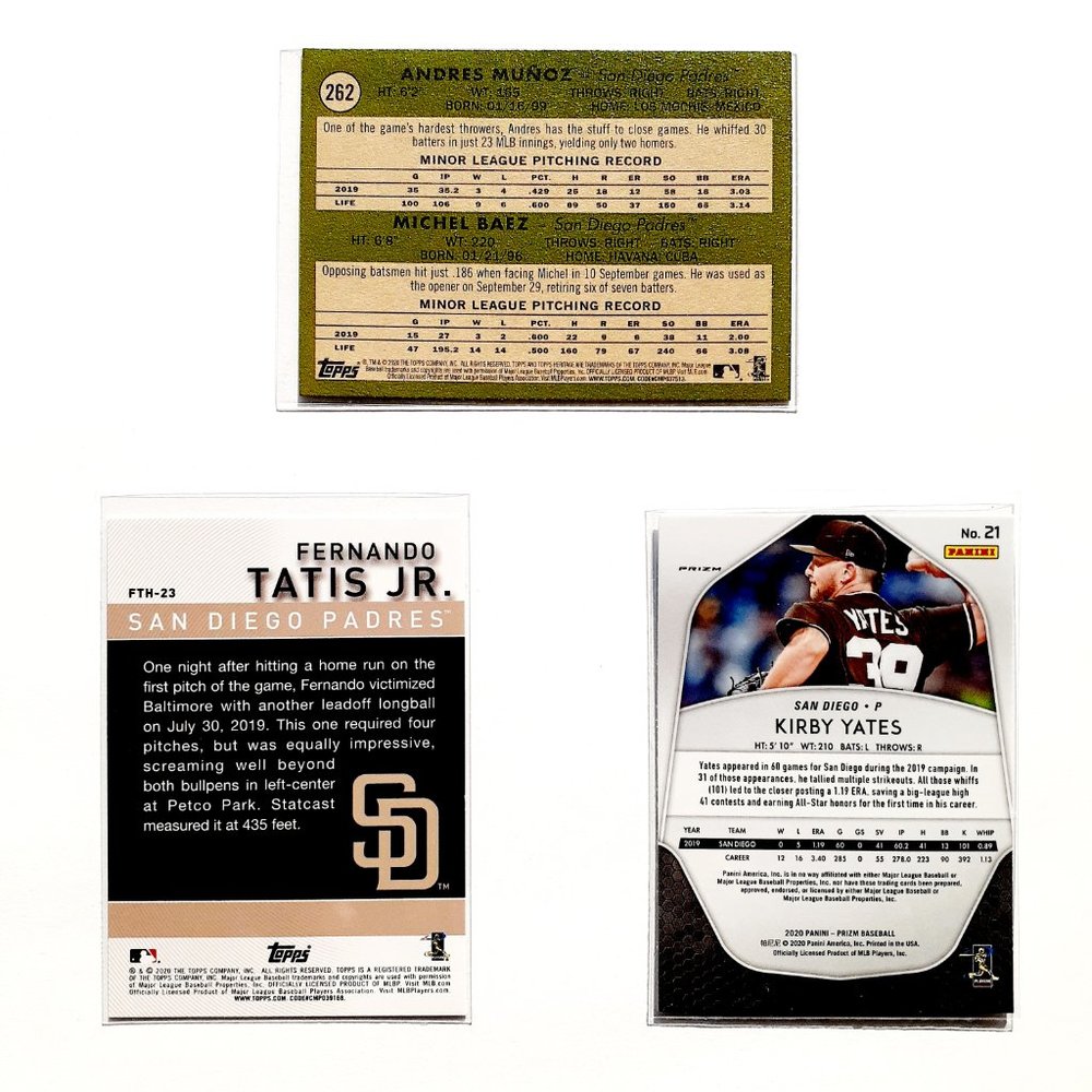 San Diego Padres 9 Card Lot - BBL [23_2] - Picture 4 of 8